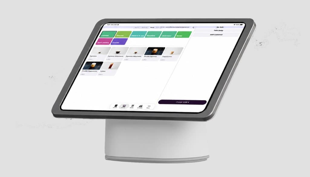 Tablet με cloud ταμειακή στο ταμείο