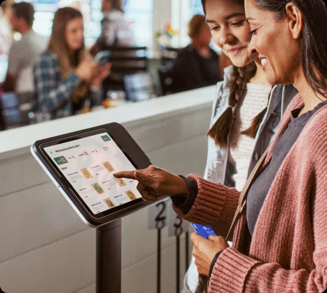 Kiosk αυτοεξυπηρέτησης για παραγγελία και πληρωμή
