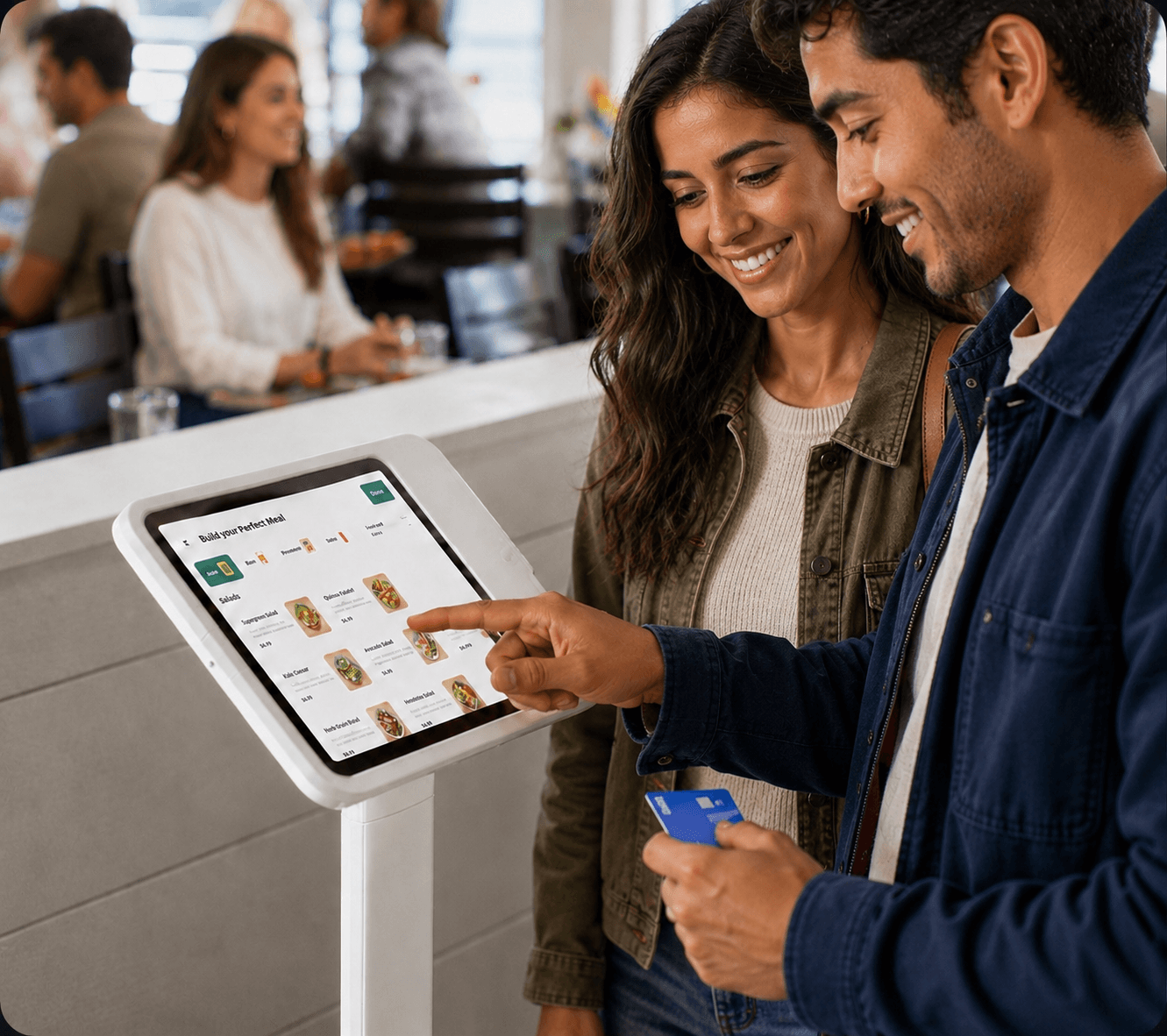 Kiosk αυτοεξυπηρέτησης για παραγγελία και πληρωμή