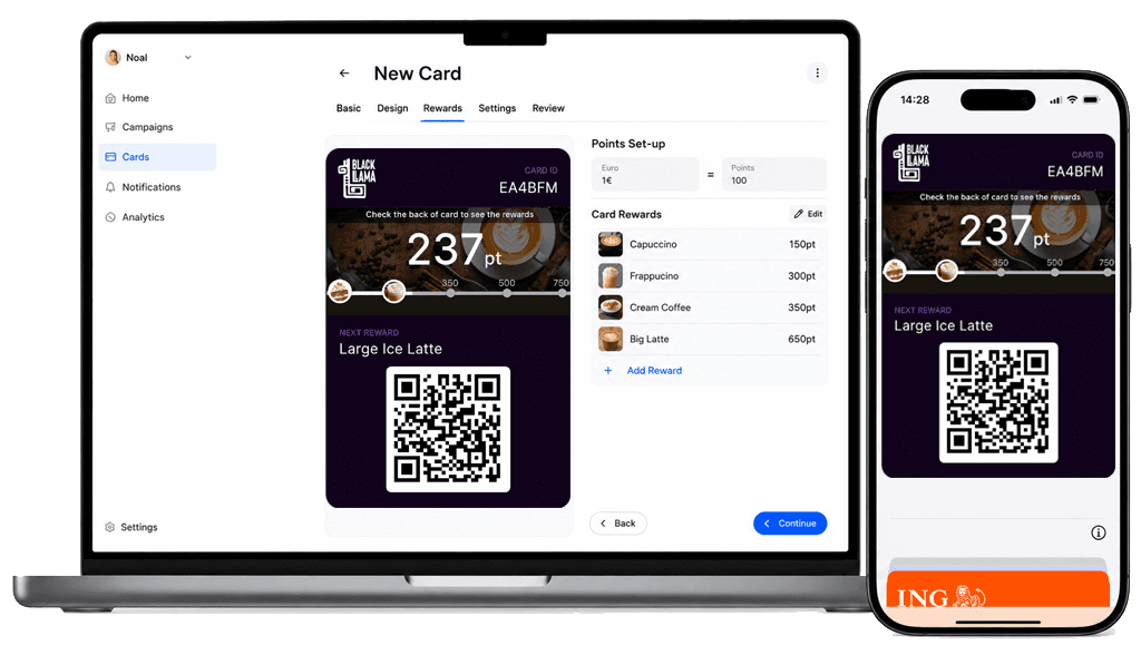 Σάρωση QR για προσθήκη κάρτας πιστότητας στο πορτοφόλι