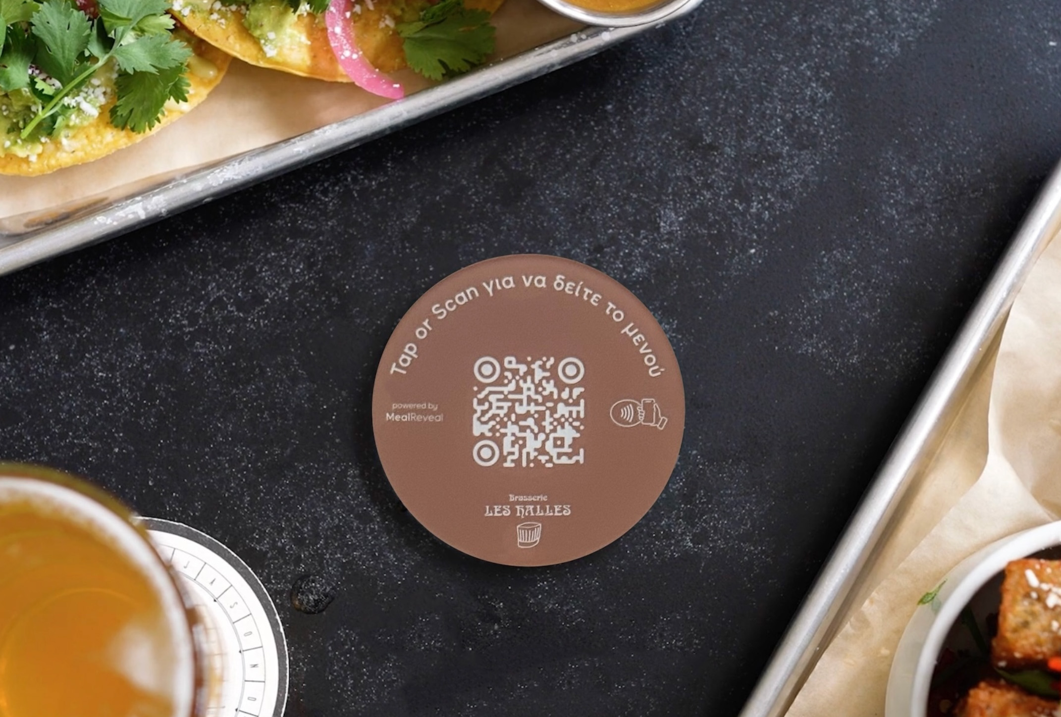 QR Code Plexiglass Stand